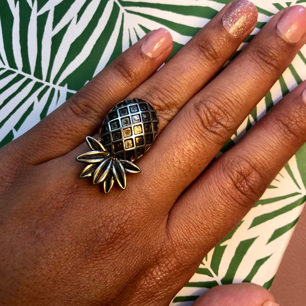 Statement Pineapple Ring Size 7